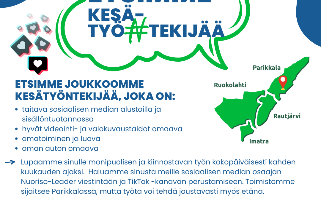 Hae kesätyöntekijäksi sometyöhön!
