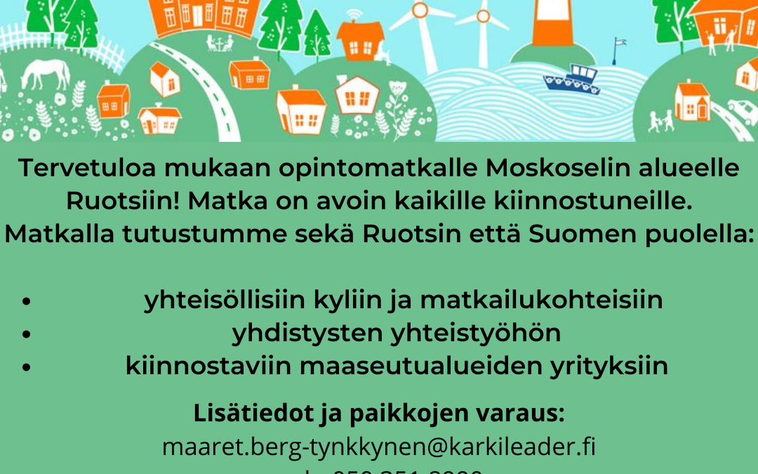 Älykäs kylä -opintomatka Pohjois-Ruotsiin 15.5.-18.5.