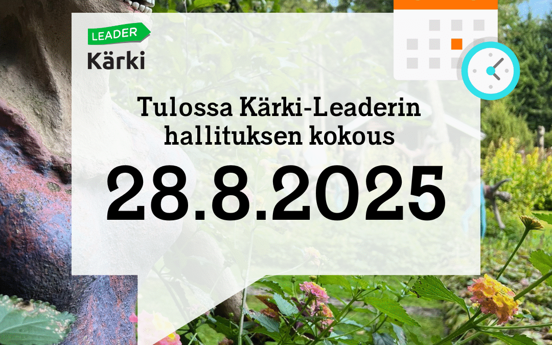 Kärki-Leaderin hallituksen kokous 28.8.2025