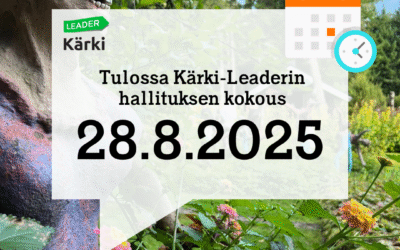 Kärki-Leaderin hallituksen kokous 28.8.2025