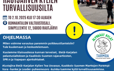 Tervetuloa turvallisuusiltoihin Rautjärvelle 2.10. ja Ruokolahdelle 8.10.2025