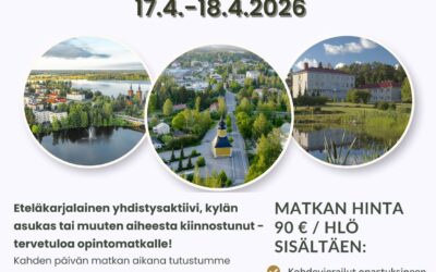 Tule mukaan opintomatkalle Tampereen seudulle 17.-18.4.2026!