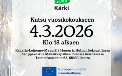 Kutsu Kärki-Leaderin vuosikokoukseen