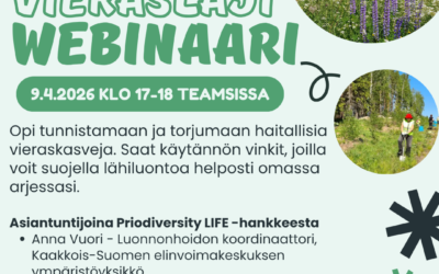 Vieraslajit Veks! – maksuton webinaari vieraskasvien torjunnasta 9.4.2026